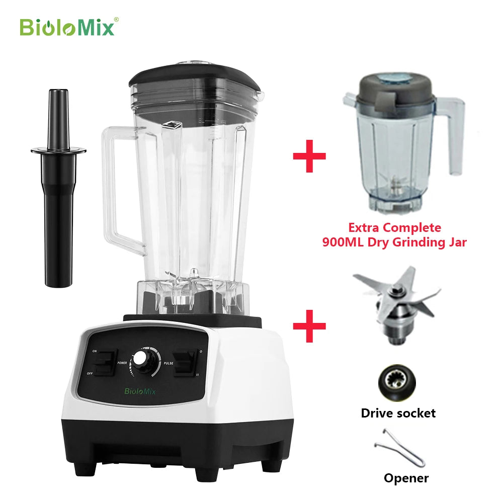 BioloMix G5200 High-Speed Countertop Blender with 2L Jar Options