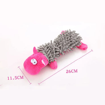 Durable Plush Squeaky Dog Chew Toy for Small Dogs, Animal Shape Puppy Toy for Chihuahua Yorkie Bichon