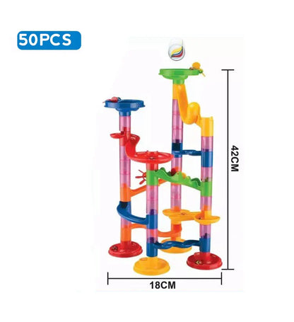 Marble Run Race Track Building Blocks 3D Maze Toy