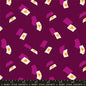 Hello Alice Purple Velvet Falling Aces Cotton 43"/44" Fabric Per Yard