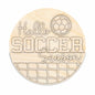 Unfinished Wood Hello Soccer Season Door Sign Kit | Wood Craft Cutouts | 1/4" Thick |