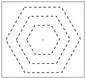 1952 Hexagon Stencil
