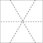 1975 Hexagon Lines 14" Stencil