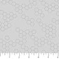 Hexies Gray Pigment Dewfall Cotton 44"/45" Fabric Per Yard