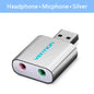 USB External Sound Card Adapter 3.5mm – Headphone & Mic USB Audio Interface for PC, Laptop, Mac, PS4, Chromebook, Raspberry Pi