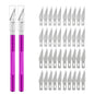 Non-Slip Metal Engraving Craft Knife Kit with #11 Blades — Precision PCB & Mobile Phone Repair Tool (10 or 40 pcs)