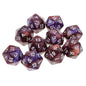 10-Pack Double-Color D20 Polyhedral Dice Set 20-Sided RPG Tabletop Gaming Dice 16 mm (0.63 in)