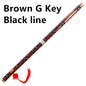 Bamboo Dizi Transverse Flute – Professional Woodwind Instrument in C D E F G Keys, 5 Colors