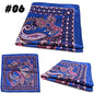 Men's Printed Pocket Square Handkerchief 9.1 x 9.1 in (23 x 23 cm) Paisley Retro Dress Hanky