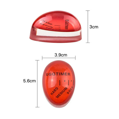 Color-Changing Egg Timer for Soft & Hard Boiled Eggs, Resin Eco-Friendly Kitchen Gadget