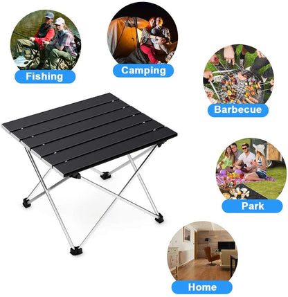 Ultralight Portable Folding Camping Table - High-Strength Aluminum Picnic & BBQ Table