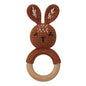 BPA Free Baby Wooden Teether Crochet Rattle Toy for Newborns