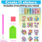 Big Gem Diamond Painting Kit - DIY Mosaic Art & Sticker Craft for Kids