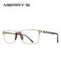 MERRYS DESIGN Men’s Titanium Glasses – Ultralight Square Prescription Frame