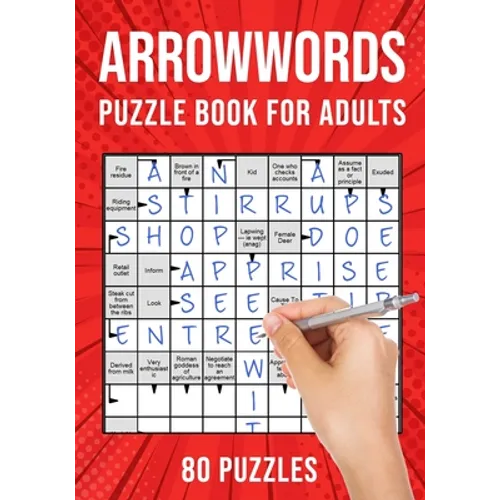 Arrowwords Puzzle Books for Adults: Arrow Words Crossword Activity Book 80 Puzzles (UK Version) - Paperback
