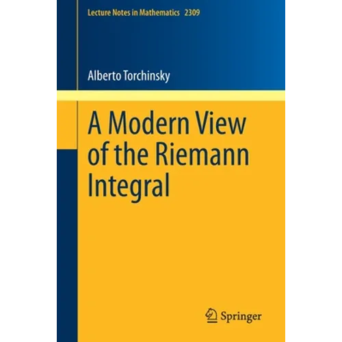 A Modern View of the Riemann Integral - Paperback