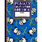 Primary Composition Notebook: Cute Panda with Bamboo Sticks Kindergarten Composition Notebook - Paperback