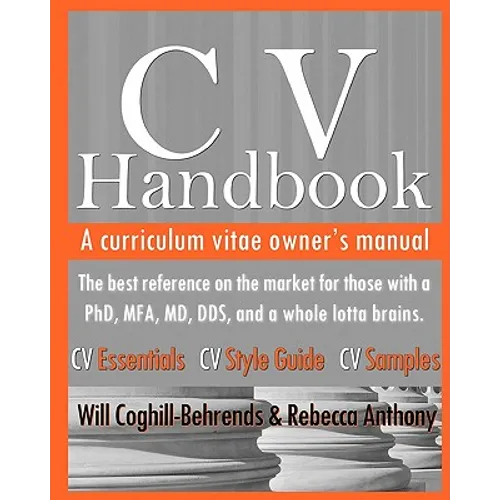 CV Handbook: A curriculum vitae owner's manual - Paperback
