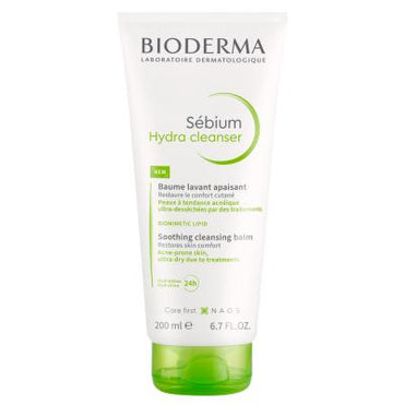 Bioderma Sebium Hydra Cleanser - Gentle Facial Cleanser for Acne-Prone Skin, Moisturizing & Non-Irritating