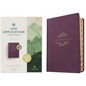 NLT Life Application Study Bible, Third Edition (Leatherlike, Purple, Indexed, Red Letter) - Imitation Leather