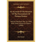 An Account Of The Reunion Of The Descendants Of Thomas Hooker: Held At Hartford, May 16, 1890, With Other Historical Papers (1890) - Paperback