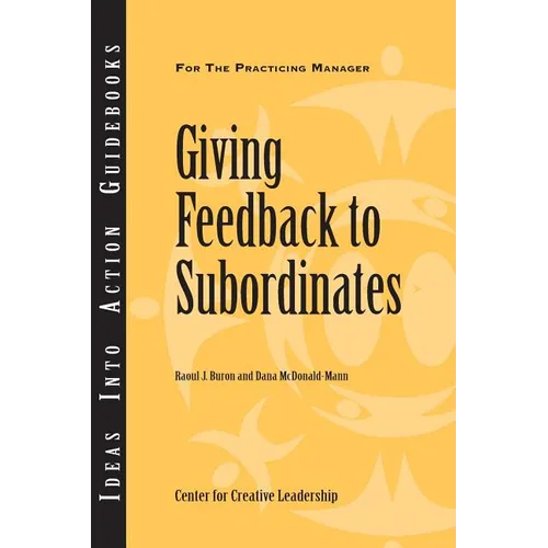 Giving Feedback to Subordinates - Paperback