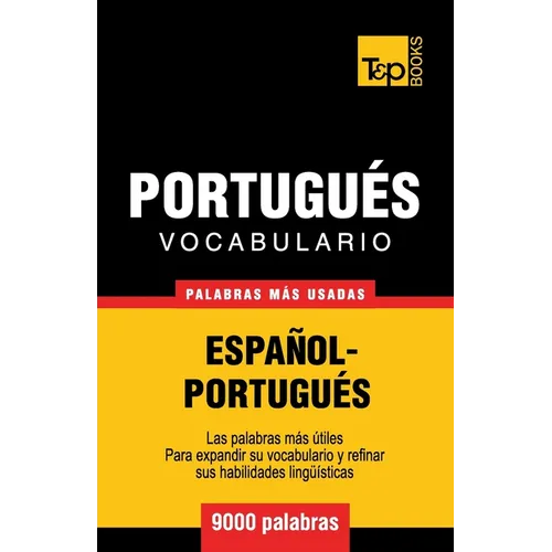Vocabulario español-portugués - 9000 palabras más usadas - Paperback