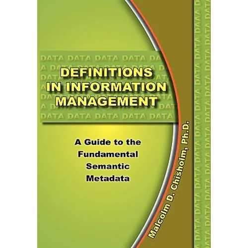 Definitions in Information Management - Hardcover