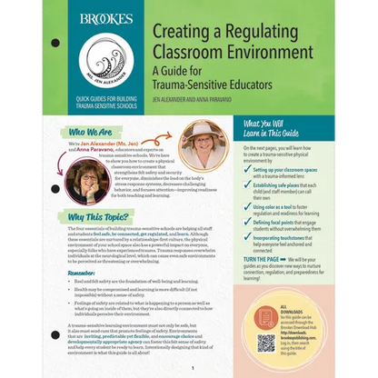 Creating a Regulating Classroom Environment: A Guide for Trauma-Sensitive Educators - Paperback