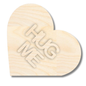 NEW Unfinished Wood Layered Conversation Heart Shelf Sitter | 6" Wide| 1/2" and 1/4" Wood | Wood Craft DIY