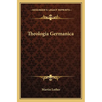 Theologia Germanica - Paperback