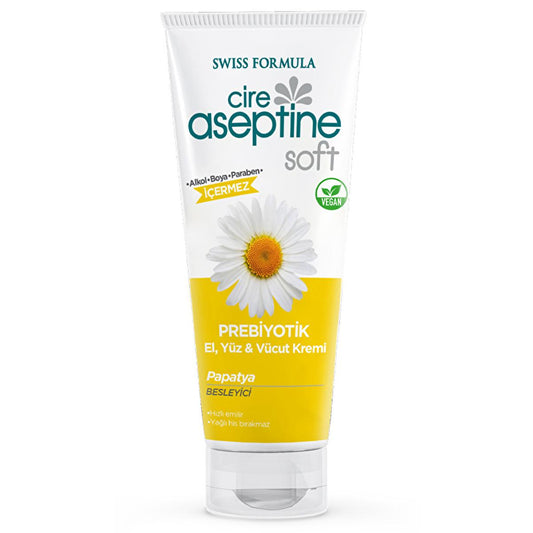 Cire Aseptine Soft Moisturizing Cream - Prebiotic Skincare with Vitamin E & Chamomile Extract, Paraben-Free