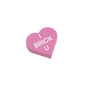 "I BRICK U" Conversation Candy Heart - Custom Printed 1x1 tile - Made Using a LEGO® Part