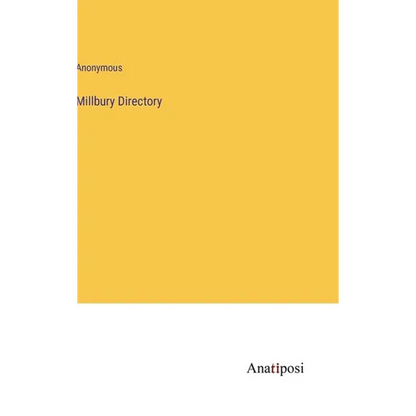 Millbury Directory - Hardcover