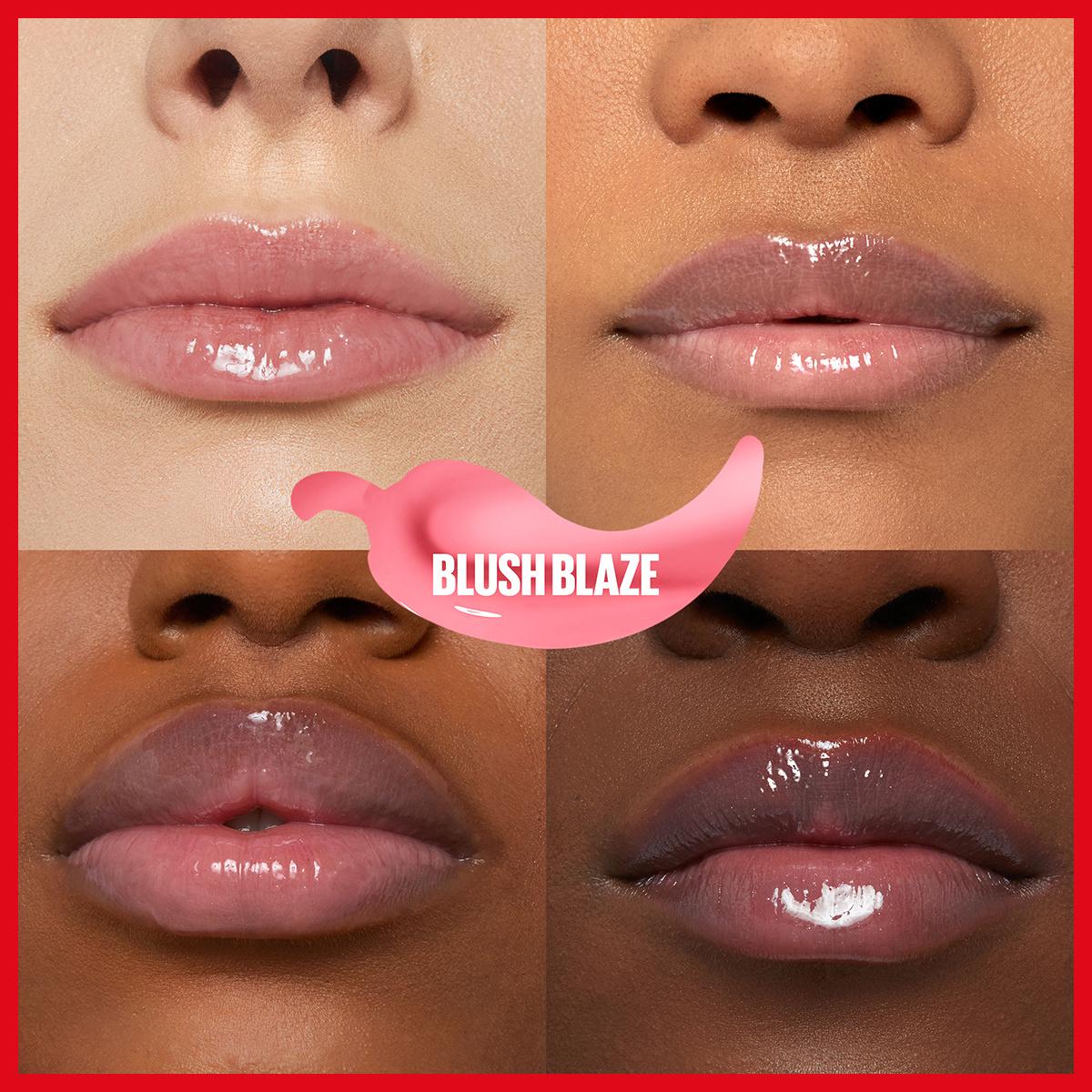 Maybelline New York Lifter Plump Lip Gloss - Blush Blaze, Non-Sticky, Long-Lasting Lip Care