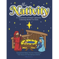 A Christmas Advent Calendar Coloring Book For Kids: The Nativity: Count Down To Christmas With Simplified Bible Verses About Jesus and Large, Easy Col - Paperback