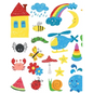 Story paper: for writing and drawing, colourful illustration cover - Paperback