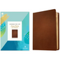 NLT Courage for Life Study Bible for Women, Filament Enabled (Genuine Leather, Brown) - Leather