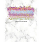 Composition Notebook: Marble and Glitter Decorative Design with Wide Rule Lines and Numbered Pages - Paperback