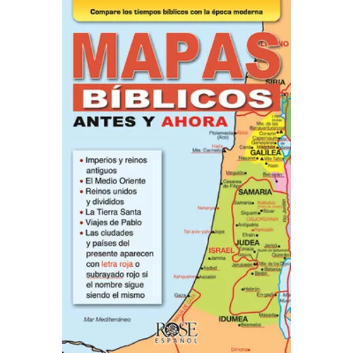 Mapas Bíblicos Antes Y Ahora - Paperback