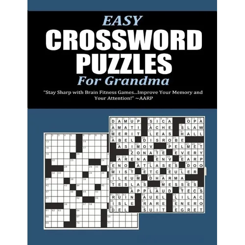 Easy Crossword Puzzles For Grandma - Paperback