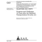 Maritime security: progress and challenges 10 years after the Maritime Transportation Security Act: testimony before the Subcommittee on - Paperback