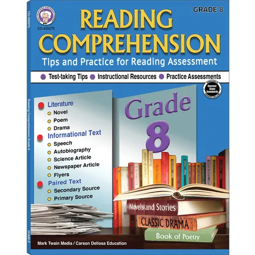 Reading Comprehension, Grade 8 - Paperback