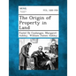 The Origin of Property in Land - Paperback