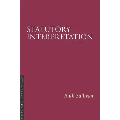Statutory Interpretation 3/E - Paperback