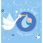 It's a Boy: Baby Shower Guest Book with The Stork Bringing Baby Boy and Blue Theme, Wishes and Advice for Baby, Personalized with Guest Sign In and Gi - Hardcover