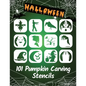 101 Pumpkin Carving Stencils: Template Patterns for Funny and Scary Halloween Decor Adults & Kids - Paperback