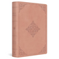 ESV Giant Print Bible, Red Letter (Trutone, Blush Rose, Fleur-De-Lis Design) - Imitation Leather