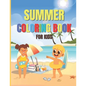 Summer Coloring Book For Kids: An Activity Book with Beautiful Summer Designs, Fun and Relaxing Scenes - Paperback