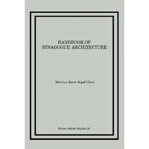 Handbook of Synagogue Architecture - Paperback